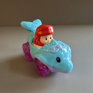Little People Disney Princess Wheelies Ariel Little Mermaid Dolphin Car Racer